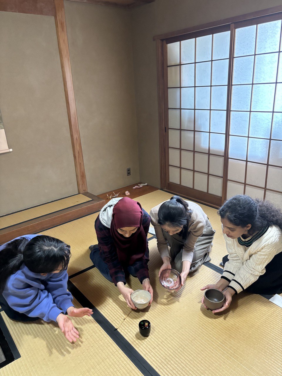 Learning about the tea bowl (chawan) used in the Japanese tea ceremony